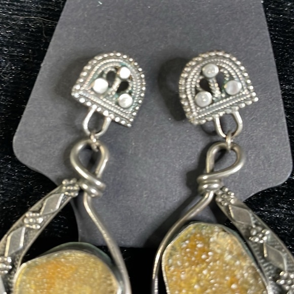 Vintage Sterling Silver with Roman Glass. - Picture 2 of 5